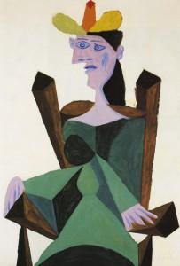 Pablo Picasso’s “Femme Assise sur une Chaise,” 1938, is estimated to sell for $25 million to $35 million. Credit 2015 Estate of Pablo Picasso/Artists Rights Society (ARS), New York, via Sotheby's