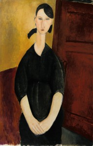 Amedeo Modigliani’s “Portrait de Paulette Jourdain,” circa 1919, also estimated to bring $25 million to $35 million. Credit Sotheby's